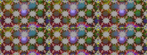 Şirin, zarif çiçekler Raster illüstrasyonu. Poster ya da kapak için arka plan. Yapraklı kusursuz desen. Tekstil için figür. Davetiye ve kartpostal tasarımı için dekoratif çiçek unsurları.