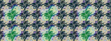 Klasik çiçekler. El çizimi, soyut ve süslü elementler. Mavi renkler. Suluboya resim taklit Raster çizimi. Yaz çiçekleri teması.