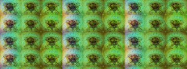 Raster Güzel kumaş deseni. Raster suluboya deseni, narin çiçekler, yeşil çiçekler, tebrik kartı şablonu..