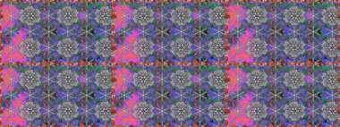 Küçük çiçekli basit, dikişsiz desen. Raster illüstrasyonu. Moda baskısı, albüm, ambalaj kağıdı ve duvar kağıdı için zarif dekoratif süslemeler. Gri ve mor renkli şirin çiçekler.