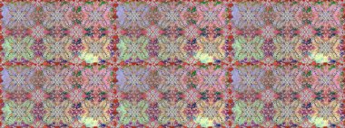 Küçük çiçekli kusursuz yay deseni. Suluboya stilinde nötr renklerde. Raster illüstrasyonu.