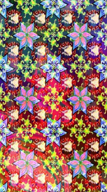 Yumuşak, bahar çiçekli arka plan. Kırmızı renkte çiçekler. Raster çiçek desenli ve çiçekli..