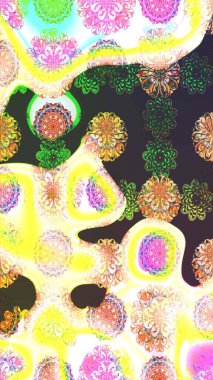 Zarif, parlak ve nötr çiçek desenli tasarım. Raster. Sabıka baskıları, bebek kıyafetleri, duvar kâğıtları, paket kutuları vb..