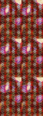 Kahverengi üzerine çiçekler. Eskiz arkaplan modeli. Suluboya, elle çizilmiş. Raster stoku.