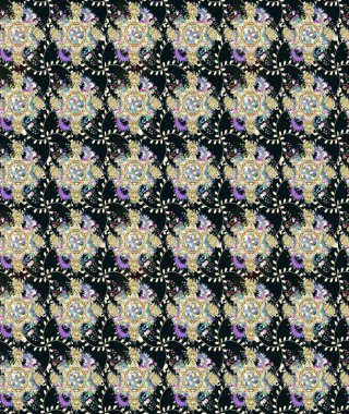 Düz Çiçek Elementleri Tasarımı. Eskiz klasiği. Raster Şirin kumaş deseni. Renkli Bahar Teması çizim şablonu.