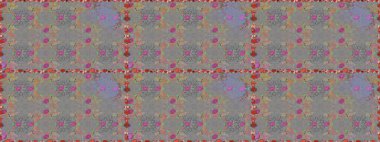 Çiçekli karalama şeklinde Raster çiçek deseni. Yumuşak, yaz çiçekli arka plan. Gri ve bej renkli çiçekler.