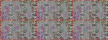 Klasik taslak çizimi. Raster çiçek izi. Çiçek grisi, pürüzsüz desen.