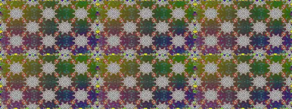 Düz Çiçek Elementleri Tasarımı. Süslü kumaş deseni. Renkli Bahar Temalı Kusursuz Arkaplan. Raster illüstrasyonunda kusursuz çiçek deseni.