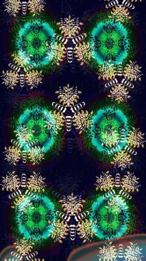 Yaz çiçekleri teması. Siyah renkler. El çizimi, soyut ve süslü elementler. Suluboya resim taklit Raster çizimi. Klasik çiçekler..