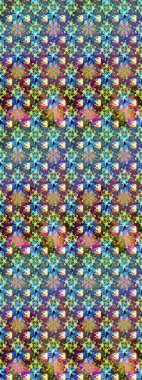 Çiçek desenli eskiz. Gömlek baskısı için çiçek boyası. Mavi renkte çiçekler.