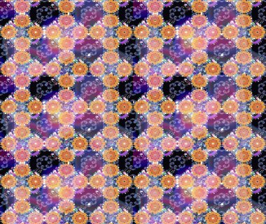 Raster illüstrasyonu. Küçük çaplı çiçeklerdeki basit şirin desenler. Tekstil veya kitap kapakları, imalat, duvar kağıtları, baskı, hediye paketi ve yapıştırma kitabı için çiçek eskiz geçmişi.