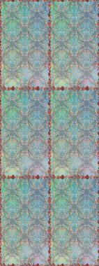 Tarafsız ve mavi renkte çiçekler. Raster illüstrasyonunda kusursuz çiçek deseni.