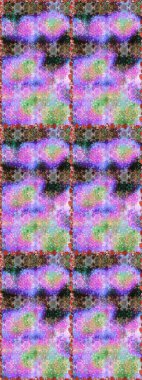 Tarafsız ve mor bukleli çiçekler nötr ve mor renklerde şekillenir. Raster illüstrasyonu. Klasik çiçek tasarım elementleri.