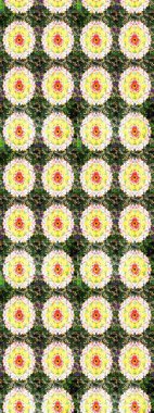 Raster stili kumaş deseni. Çiçekler suluboya çizim deseni.