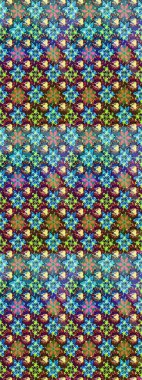 Raster illüstrasyonu. El yapımı çiçek ve bitki koleksiyonu. Robot resim tarzı mavi renkler. Raster illüstrasyonu. Şirin karalamalı çiçek deseni çiz..