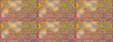 Çiçekli, suluboya desenli kusursuz çiçek deseni. Bej ve kahverengi renkte çiçekler. Renkli Bahar Temalı, pürüzsüz bir arka plan. Düz Çiçek Elementleri Tasarım Raster illüstrasyonu.