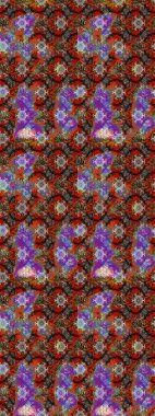 Renkli çizim kalıbı. Raster illüstrasyonu. Çiçek duvar kâğıdı. Kahverengi renkli şirin tekstil. Çiçek arka planı.