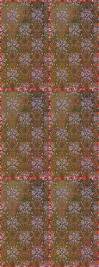 Düz Çiçek Elementleri Tasarımı. Süslü kumaş deseni. Renkli Bahar Temalı Kusursuz Arkaplan. Raster illüstrasyonunda kusursuz çiçek deseni.