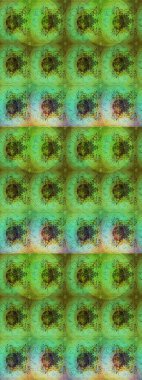 Raster Güzel kumaş deseni. Raster suluboya deseni, narin çiçekler, yeşil çiçekler, tebrik kartı şablonu..