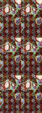 Çiçek deseni. Flower eskiz arka planı. Şatafatlı bahar bahçesi dokusu. Raster illüstrasyonu.