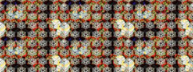 Küçük çiçekte hoş bir çiçek deseni var. Çiçeksel elementlerle süslenmiş zarif raster dokusu. Parlak çiçekli nötr renkler üzerine soyut çizim deseni.