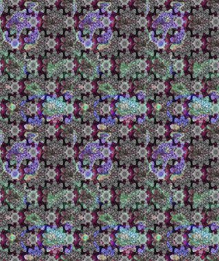 Parlak renkli çiçekleri ve gri renkli yaprakları olan harika bir çiçek deseni. Halk tarzı. Moda baskıları için zarif bir şablon. Modern çiçek arkaplanı.