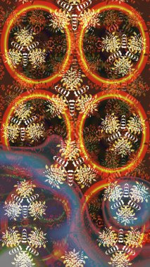 Modaya uygun kumaş deseni. Düz Çiçek Elementleri Tasarımı. Renkli Yaz Temalı eskiz kalıbı. Sevimli çiçek raster deseni.