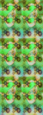 Karalama çiçekleri çizim kalıbı. Yeşil el çizimi desen. Sanat, çiçeklere ilham verir ve arka plan bırakır. Raster deseni.