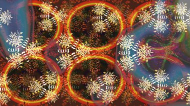 Moda baskıları için zarif bir şablon. Çiçekli bahar çiçekleri. Küçük renkli çiçekler. Küçük çiçekte güzel bir desen. Motley illüstrasyonu.