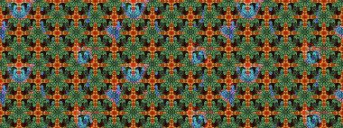 Elle çizilmiş sonbahar çiçeği deseni. Tekstil ve kapak tasarımı için mükemmel. Yeşil renkli çiçekler. Renkli yeşil çizim kalıbı. Doodle tarzı.