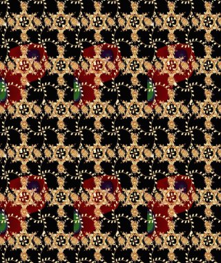 Siyah renkli çiçekler. Sevimli çiçek raster deseni. Sketch Colour Spring Theme eskiz kalıbı. Düz Çiçek Elementleri Tasarımı.