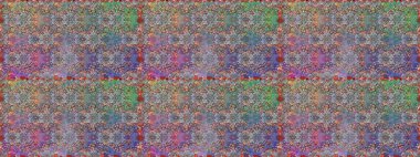 Çiçekli kusursuz retro desen. Tarafsız ve gri renklerde çiçekler. Renkli Yaz Temalı Kusursuz Arkaplan. Düz Çiçek Elementleri Tasarımı.