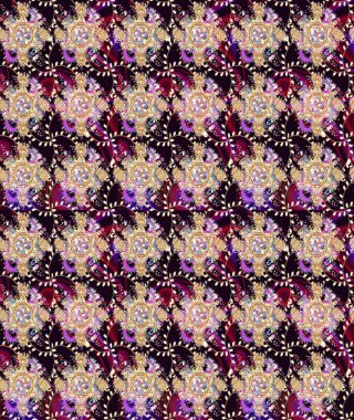 Robot resim. Siyah renkli çiçekler. Raster illüstrasyonu. Şirin çiçek elementleri..