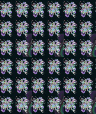 Çiçek arkaplan. Çiçek kolajı. Küçük çiçekte güzel bir desen var. Doğa. Çiçek kompozisyonu. - Gri çiçekler. Raster deseni.