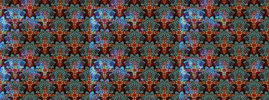 Dekorasyon ve tasarım için güzel bir desen. Suluboya çizim kalıbı. Moda baskısı. Raster illüstrasyonu. Çiçeğin suluboya çizimlerinin mükemmel deseni. Eski.