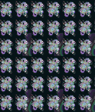 Çiçek arkaplan. Çiçek kolajı. Küçük çiçekte güzel bir desen var. Doğa. Çiçek kompozisyonu. - Gri çiçekler. Raster deseni.