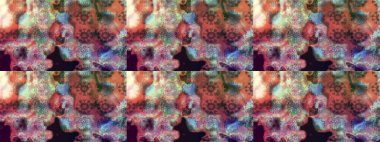 Miles Fleur, süslü püslü bir süs. Kumaş, tekstil, duvar kağıdı baskısı için. Raster illüstrasyonu. Tomurcukları papatya çiçekleri olan sevimli bir çiçek deseni. Eski usul. Taslak arkaplan.