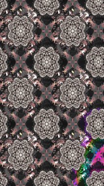 Eskiz Vintage Çiçek Deseni. Raster Kalça dokusu deseni.