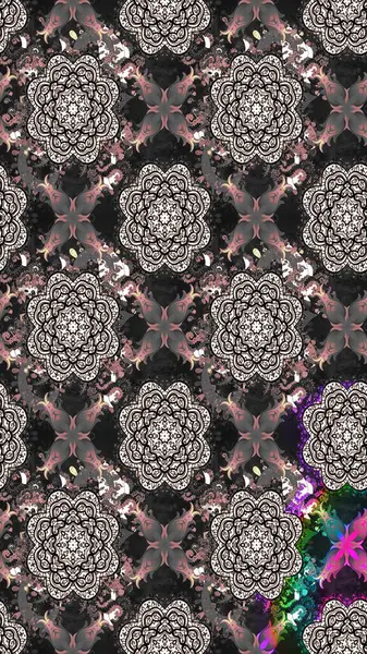 Eskiz Vintage Çiçek Deseni. Raster Kalça dokusu deseni.