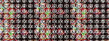 Raster güzel kumaş deseni çiziyor. Çiçek deseni. Düz Çiçek Elementleri Tasarımı. Renkli Bahar Teması çizim şablonu.