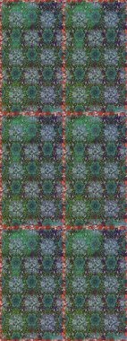 Çiçek ve yapraklı çiçek deseni. Küçük çiçekli şirin bir desen. Raster illüstrasyonu.