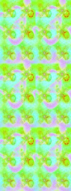 Yumuşak, yaz çiçekli arka plan. Çiçekli karalama şeklinde Raster çiçek deseni. Yeşil renkte çiçekler.