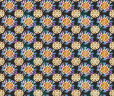 Gri ve bej renkli çiçekler. Düz Çiçek Elementleri Tasarımı. Raster illüstrasyonunda kusursuz çiçek deseni. Renkli Bahar Teması Kusursuz Arkaplan.