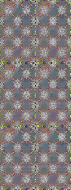 Gri ve nötr renklerde güzel çiçekli ve yapraklı kusursuz desen, suluboya çiçek deseni, duvar kağıdı, kart veya kumaş için fayanslı. Raster illüstrasyonu.