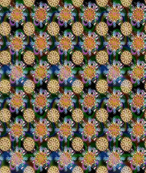 Ultraviyole kumaş deseni. Organik motif arka planı. Raster illüstrasyonu. Kusursuz desen.