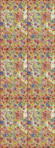 Organik motif arka planı. Kusursuz desen. Raster illüstrasyonu. Ultraviyole kumaş deseni.