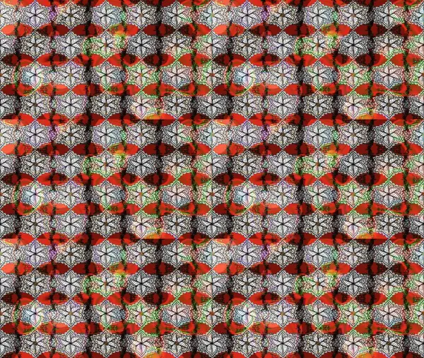 Gri renkli çiçekler. Kumaş desenli papatya çiçekleri ayrıntıları.