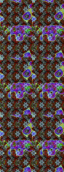 Raster düz çiçek çizim deseni. Hediye ambalaj kağıdı, tebrik kartları, posterler ve pankart tasarımı. Kahverengi renkte çiçekler.