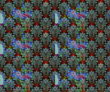 Düz Çiçek Elementleri Tasarımı. Güzel çiçek deseni. Renkli Bahar Teması eskiz kalıbı. Mavi renkte çiçekler.