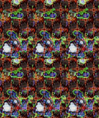 Güzel kumaş deseni. Düz Çiçek Elementleri Tasarımı. Raster Illustrasyon 'daki Çiçek Deseni' nin son moda çizimi. Renkli Yaz Teması çizim şablonu.